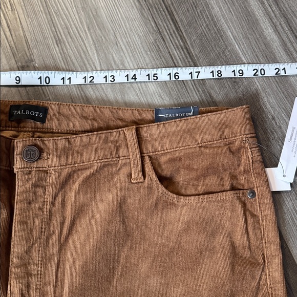 NEW Talbots 18 corduroy jeggings brown womens plus slimming high waist ankle - Picture 6 of 10